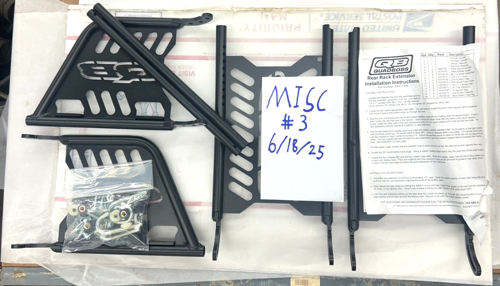 Quad Boss Adjustable Front Rack Extension 574329