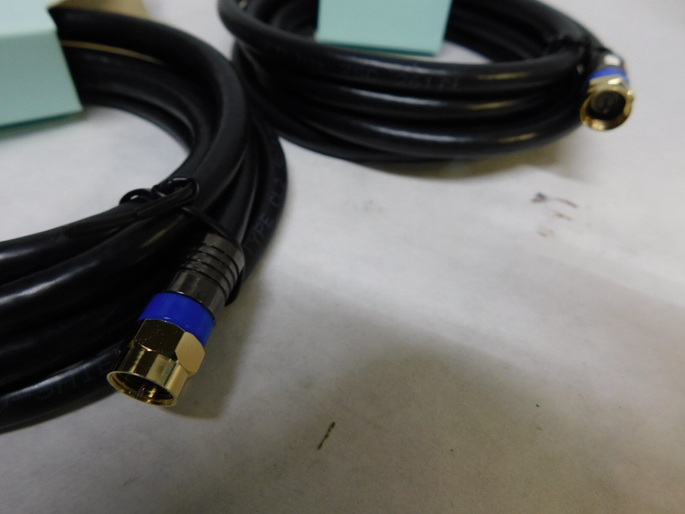2 Onn 6 Foot Quad-Shield Coax cable