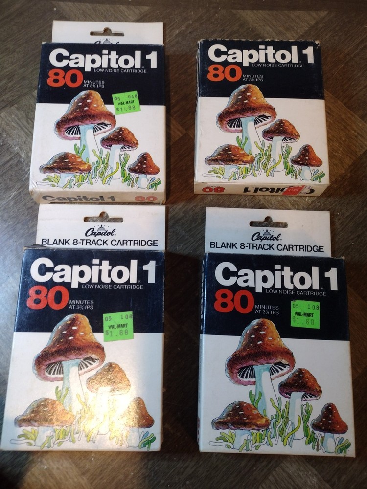 Capitol 8 Track Boxes Only Mushroom Art