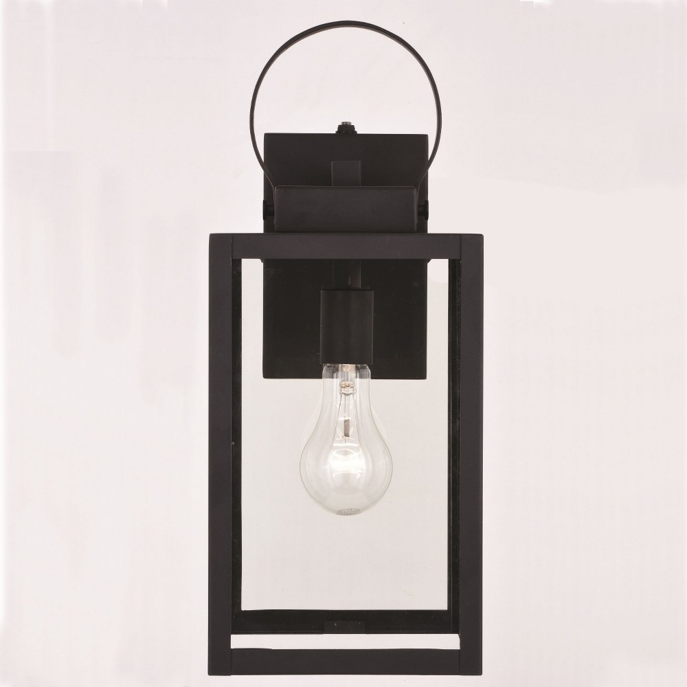 Medinah 1-Light Outdoor Wall Sconce in Transitional and Rectangular Style 17.25