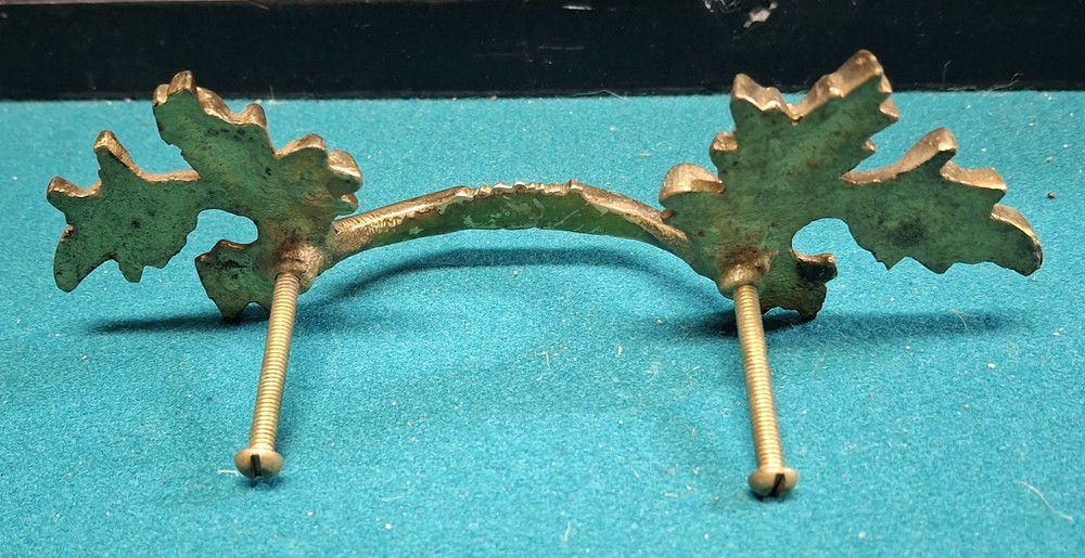 Vintage Cast Bronze Drawer Pulls, Set Of 4