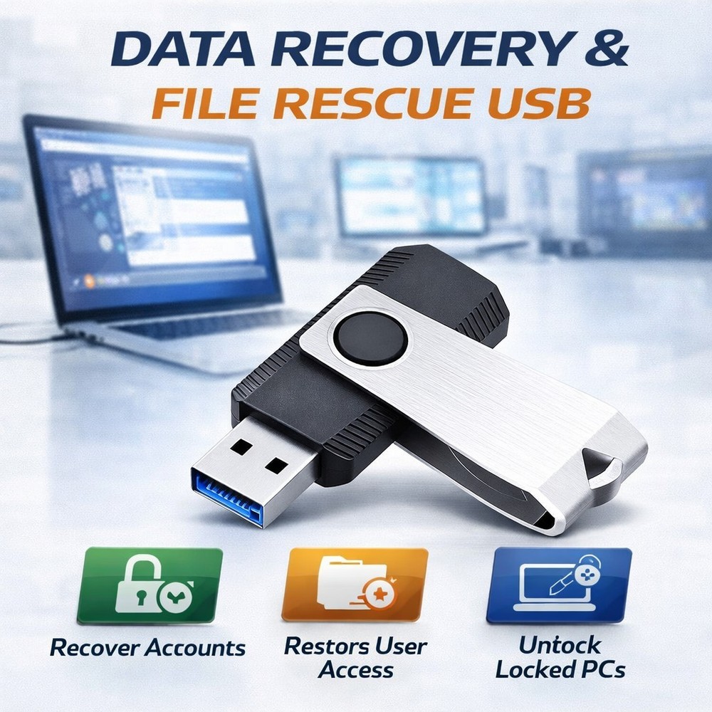 Ultimate Computer Repair Toolkit USB | Bootable Recovery & Diagnostics | 5 PACK