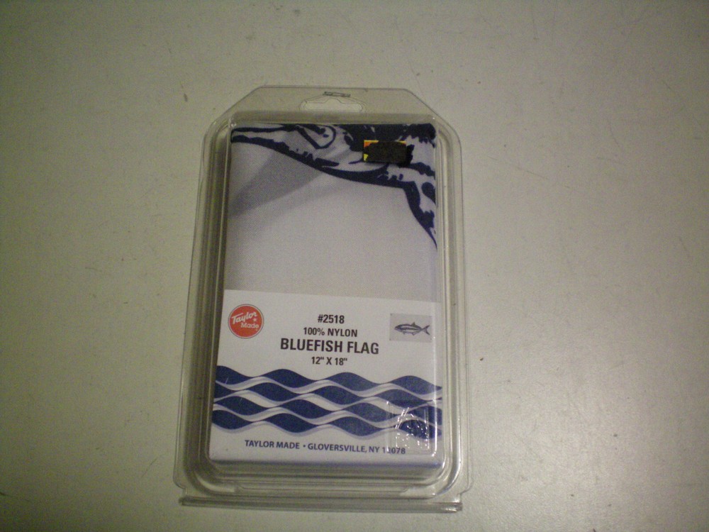 TAYLOR MADE #2518  BLUEFISH NYLON FLAG  12" x 18" , FREE FREIGHT
