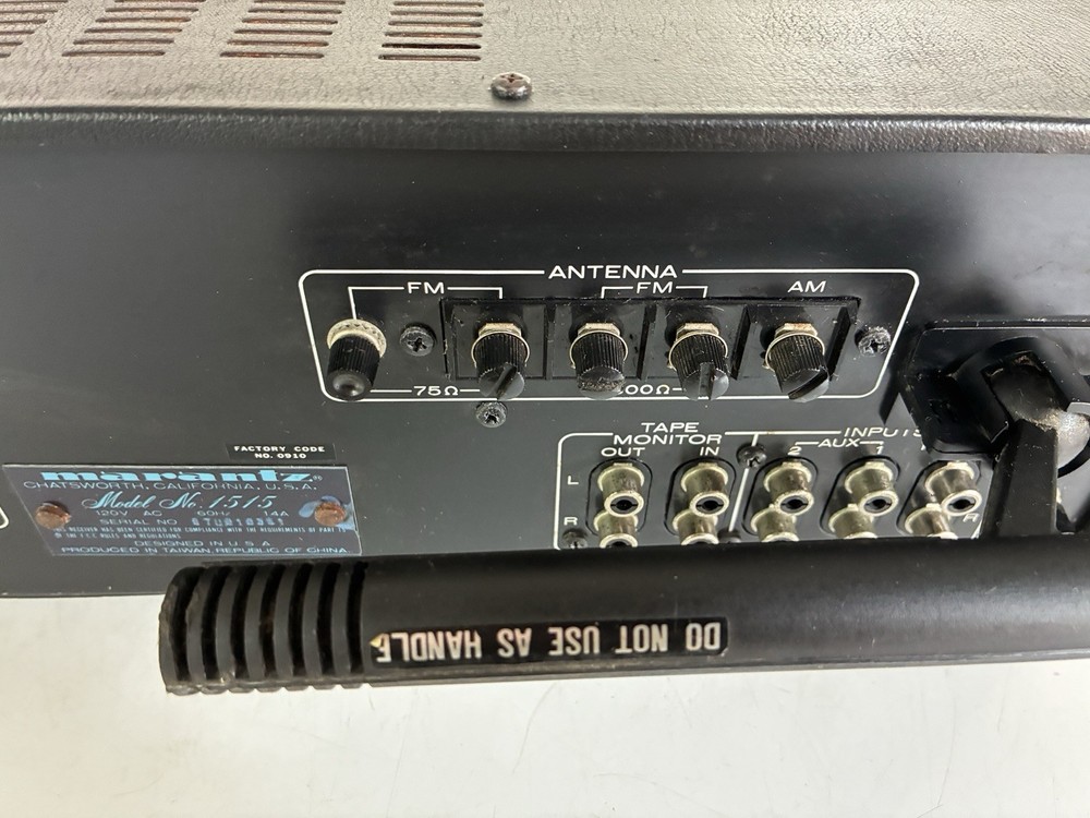 Marantz 1515 Stereo FM AM Receiver AMP Working