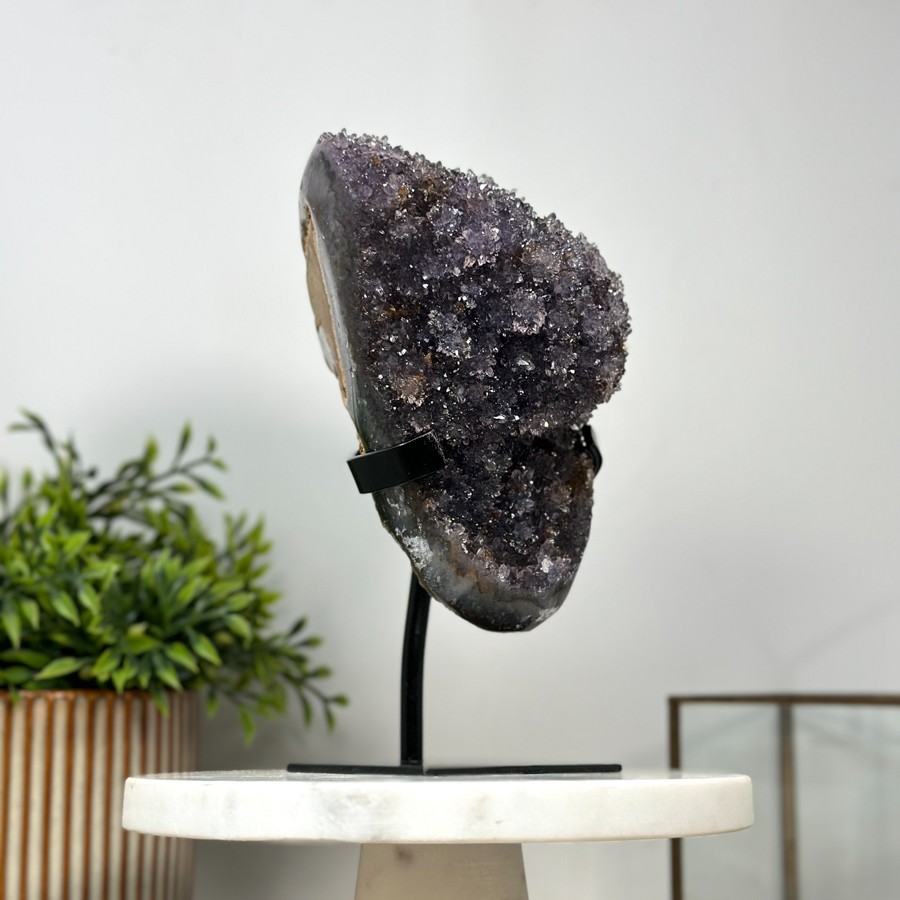 Natural Amethyst & Quartz Crystal Formation. MWS2135