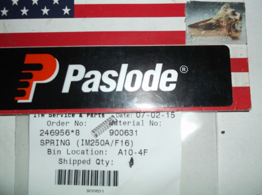 Paslode  Part # 900631  SPRING (IM250A/F16)