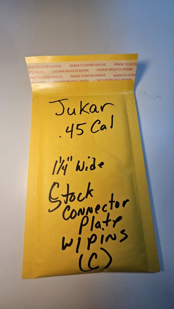 Spanish Jukar Sidelock Muzzleloader Stock Connector Transition Plate W/ Pins (C)