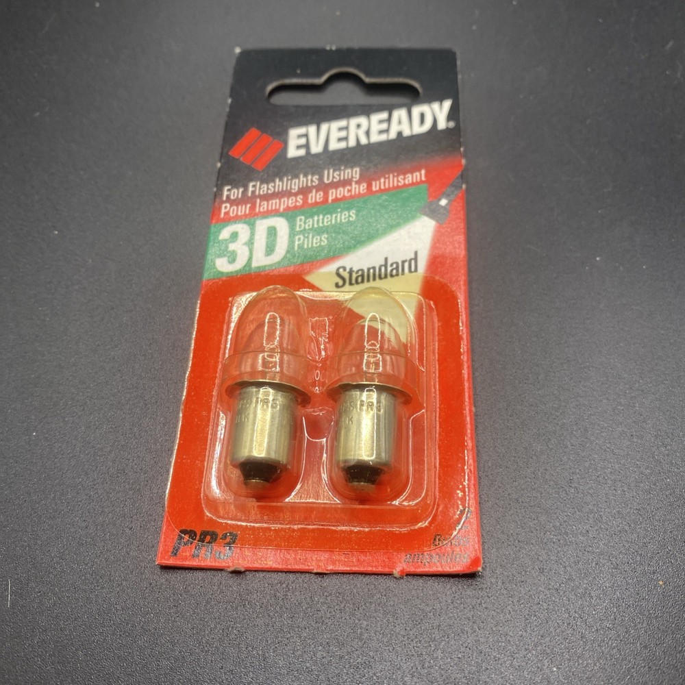 Eveready Lightbulbs For Flashlights PR3-BP-2 Sold Separately 2 bulbs per pack