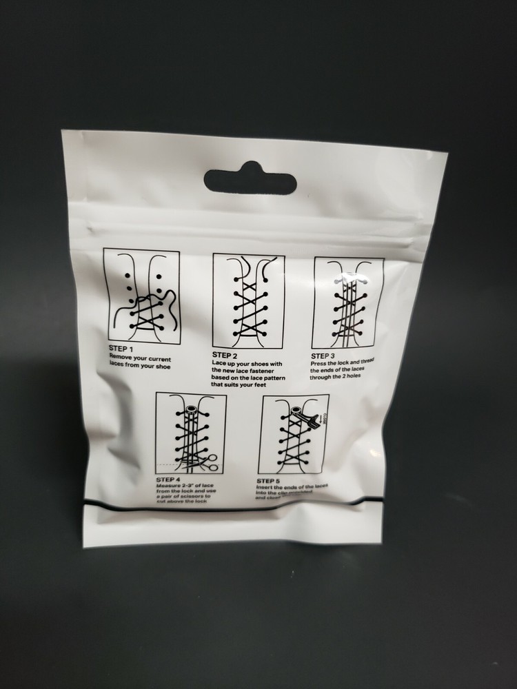 Airror Elastic No Tie Laces - Black Y021