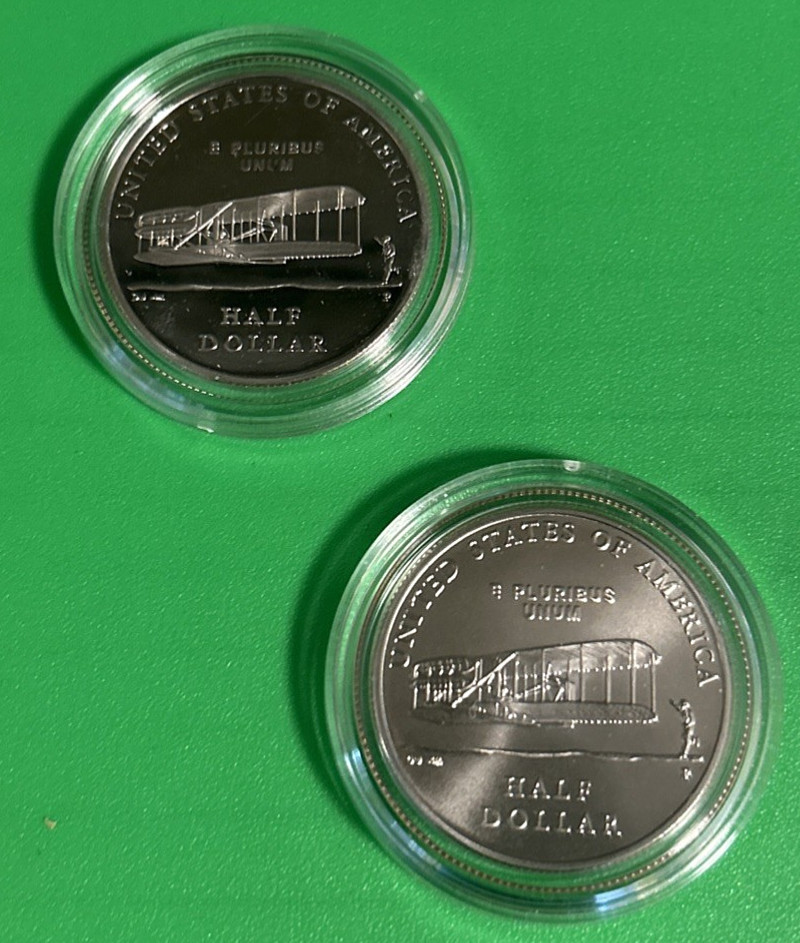❤️2003 Proof @ Uncirculated First Flight Wright Brothers Commemorative Halves