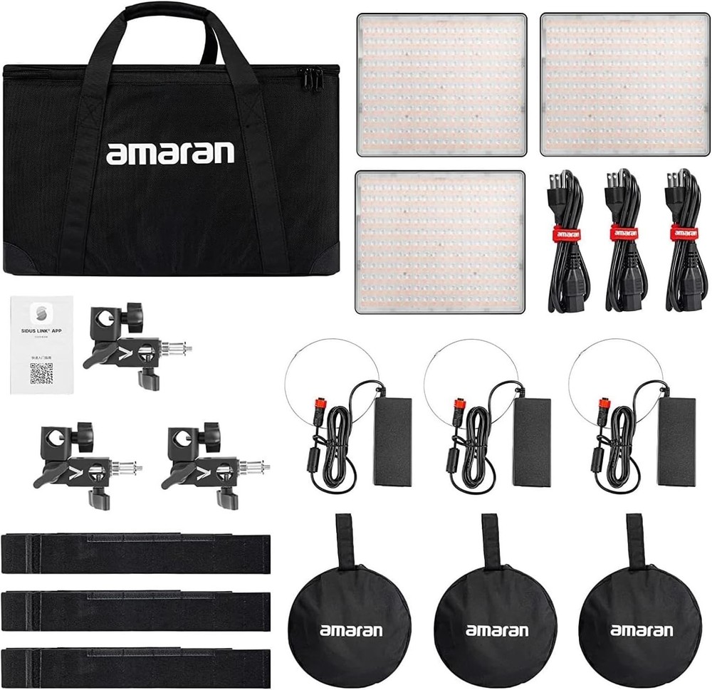 Amaran (Aputure) P60c RGB 3 Video Panel light Kit - Open Box