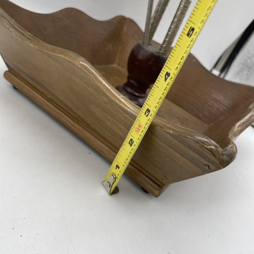 Vintage Nut Tray with Nutcracker Holder & Partial Nutcracker Set (2 Pieces)