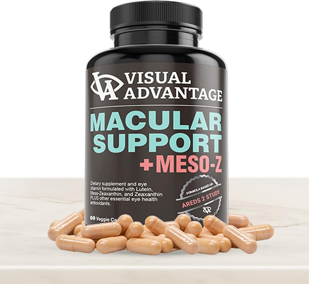 Visual Advantage® Macular Support + Meso-Z, Blue Light Eye Vitamin, 60ct.