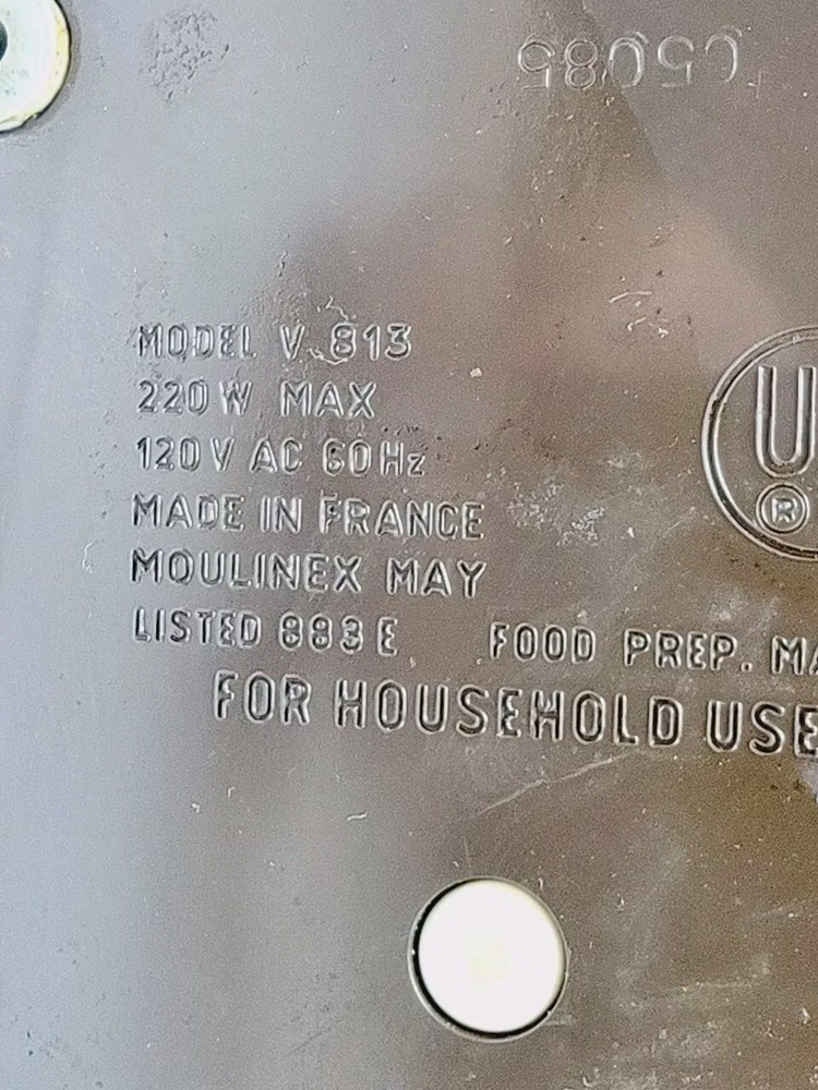 Regal La Machine 1 Model V813 Food Processor Replacement Part, Base Tested