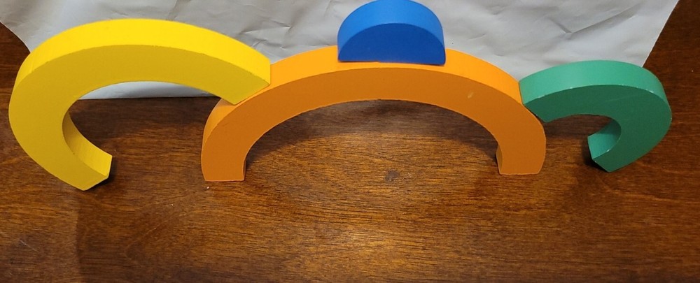 Rainbow Stacker/Puzzle Wood Toy