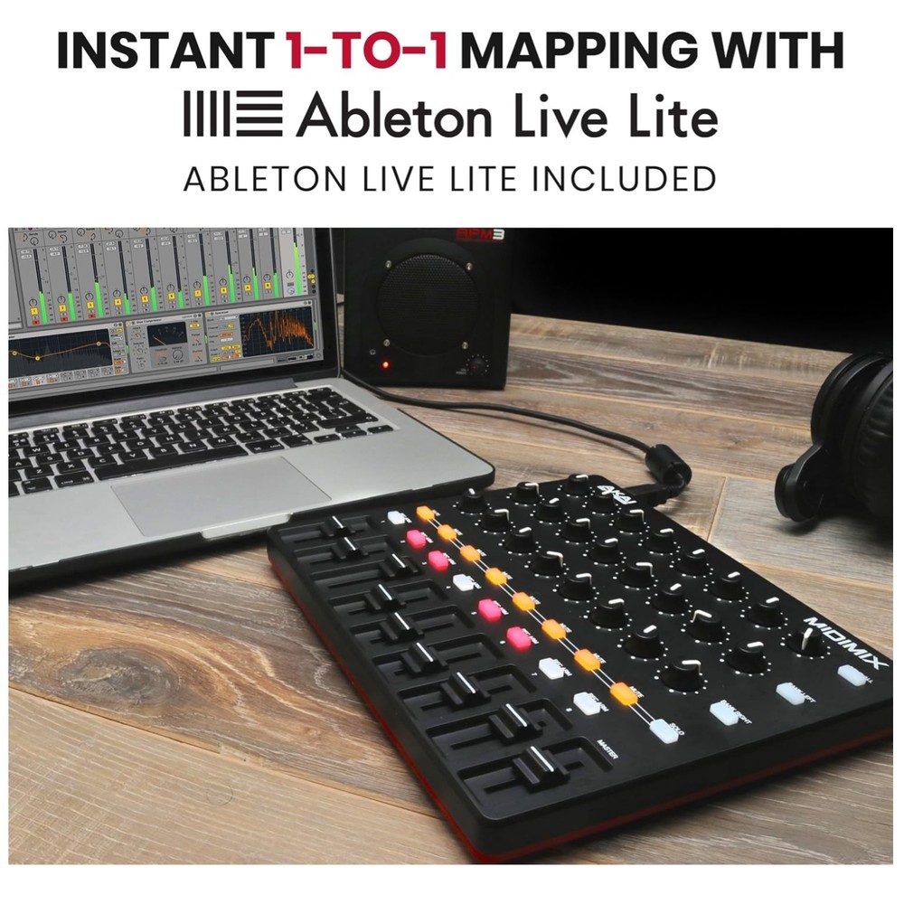 Compact DAW Control Surface with 24 Knobs and 16 Buttons