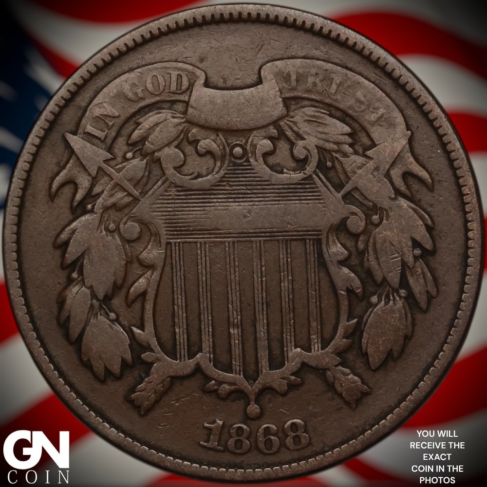 1868 2 Cent Piece A1724