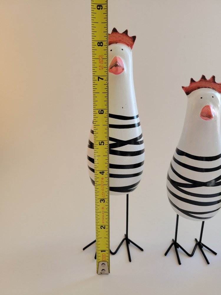 Set Of 3 Funky Chicken Figures