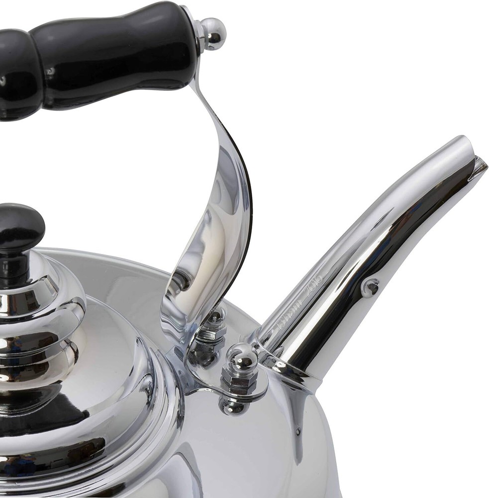 Simplex Kettles Buckingham Solid Plated 1.9 Quart Whistling Tea Kettle