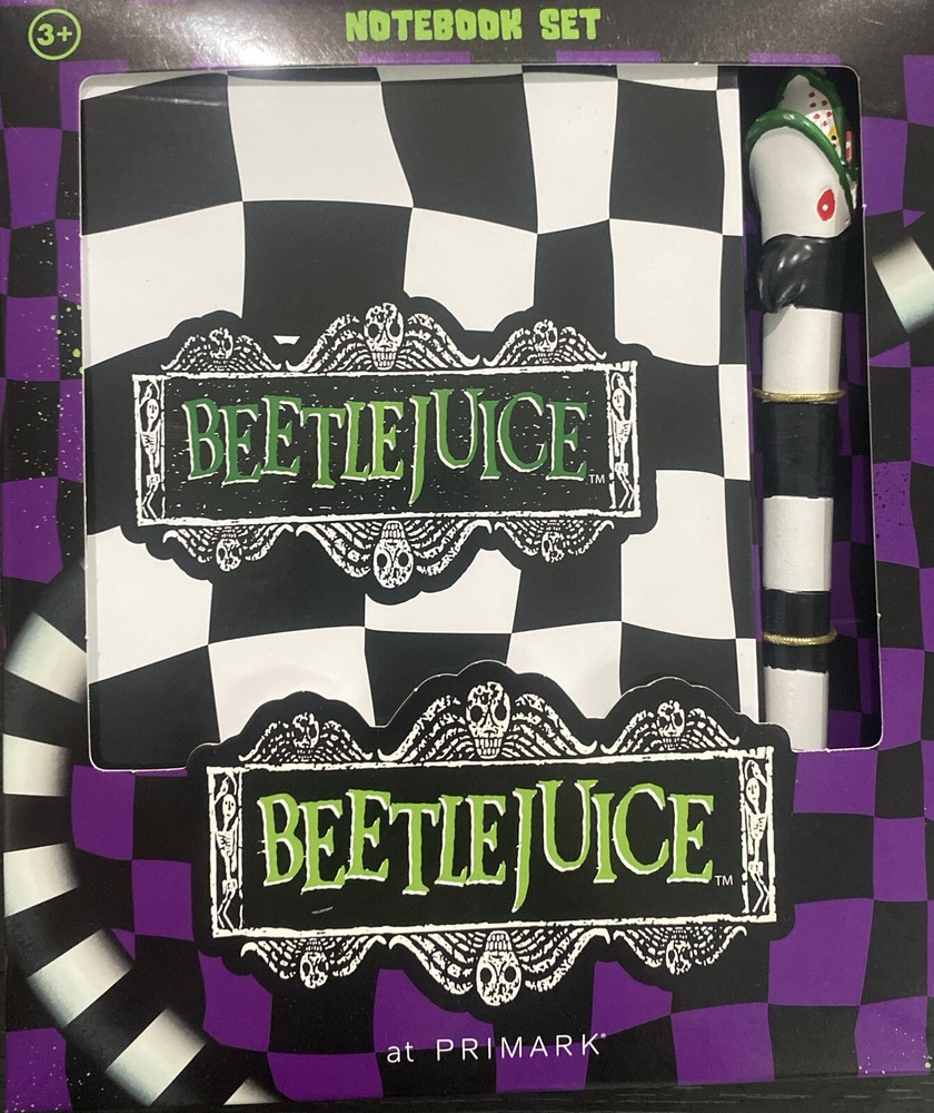 Beetlejuice Notebook Set With Pen Bundle Stationary Fun New