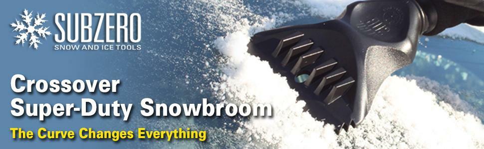 Crossover Extendable Car Snow Brush Broom Integrated Ice Scraper Remover 50"