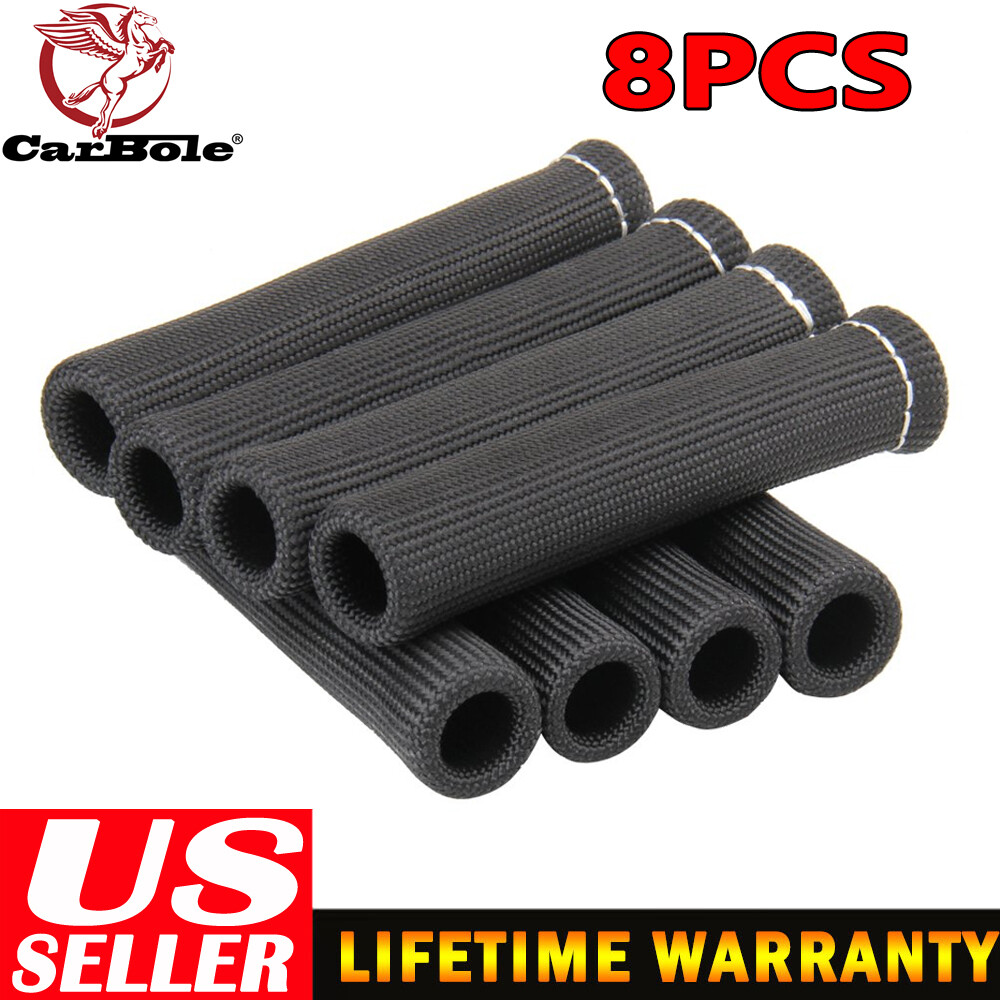 Spark Plug Header Boots 2500° Spark Plug Heat Shield Sleeve Wire Cover Wrap
