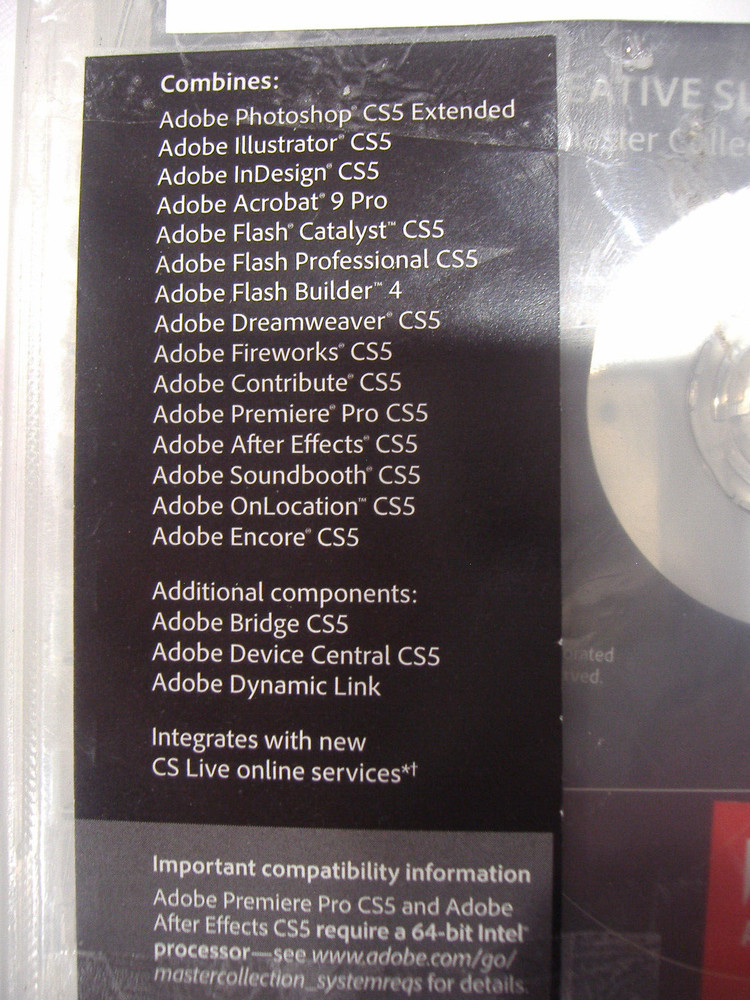 Adobe Creative Suite 5.5 CS5.5 Master Collection For MAC OS Full DVD Version