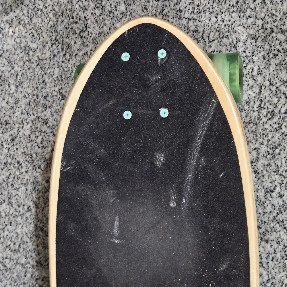 Kryptonics '65 Pintail Longboard 35" Carving Cruiser 60mm Translucent Wheels