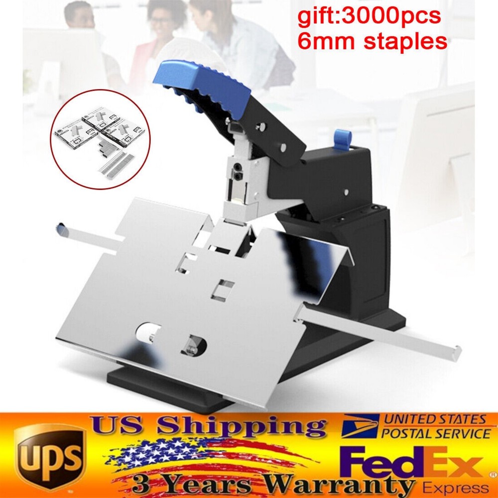 A3 Manual Flat Saddle Stitching Dual Stapler Binder Book Binding Machine 6.5mm