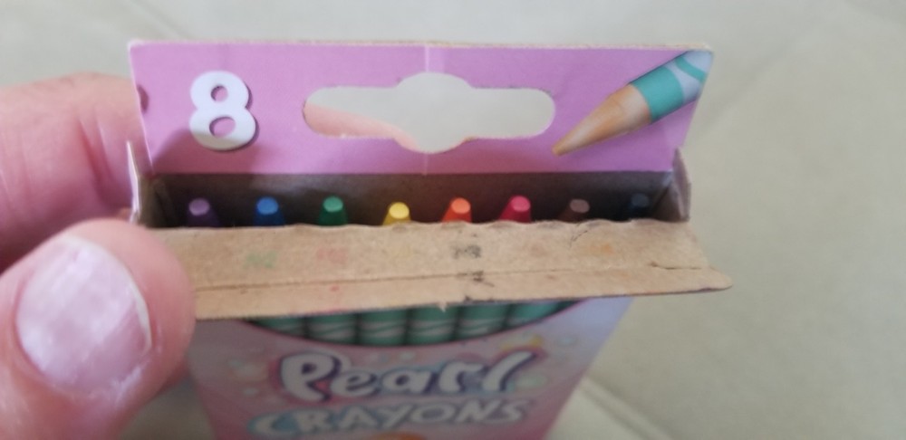 Crayola Pearl Crayons 8 Pack NEW
