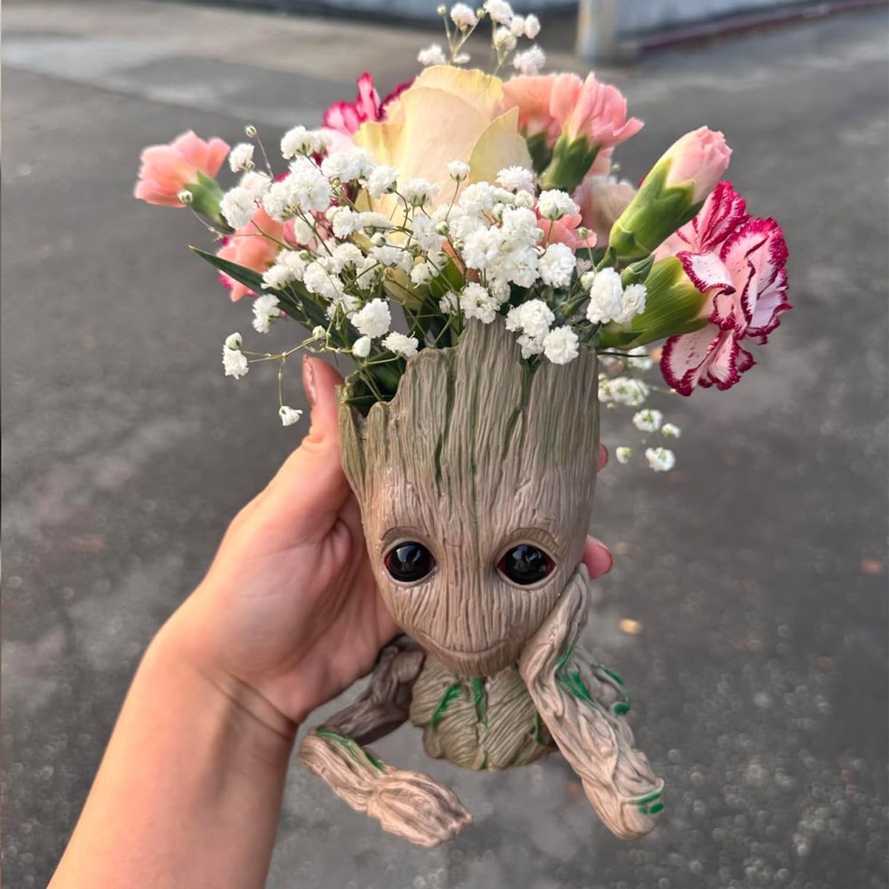 6 Inch Baby Groot Pen Holder Planter