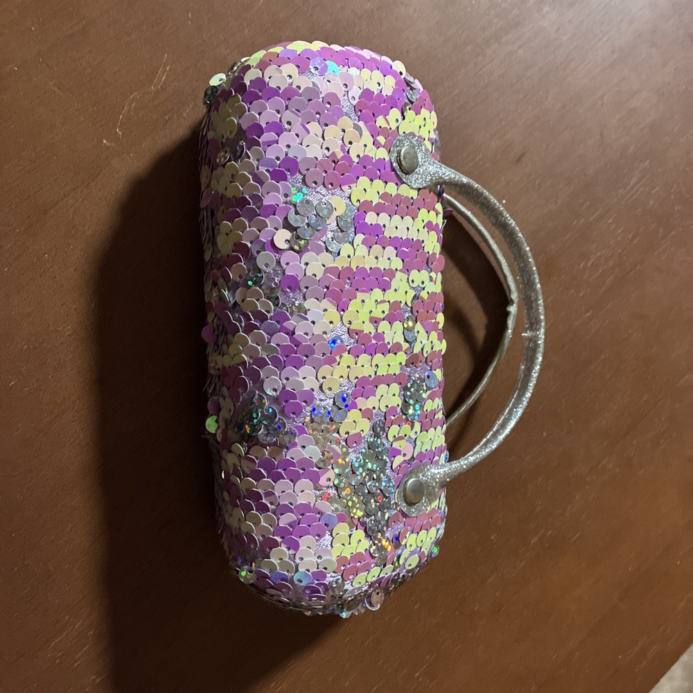 Purple & Teal Reverse Sequence Eye Glass Bag