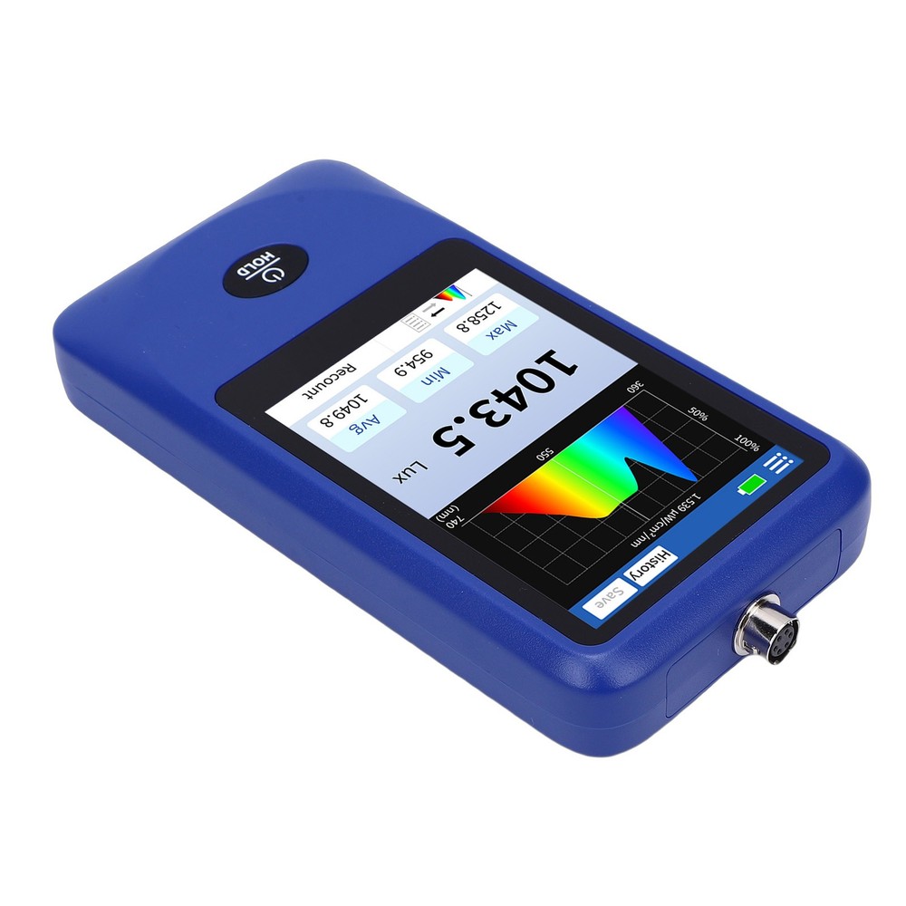 Light Spectrum Meter Handheld Spectrometer Illuminance Meter Curve NEW
