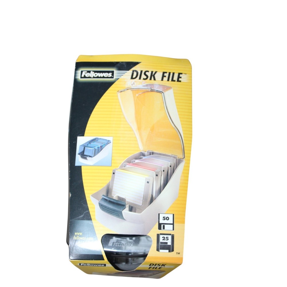 Fellowes Computer Disk File Storage 3.5" Disk Holds 50 Disks or 25 Zip Disks