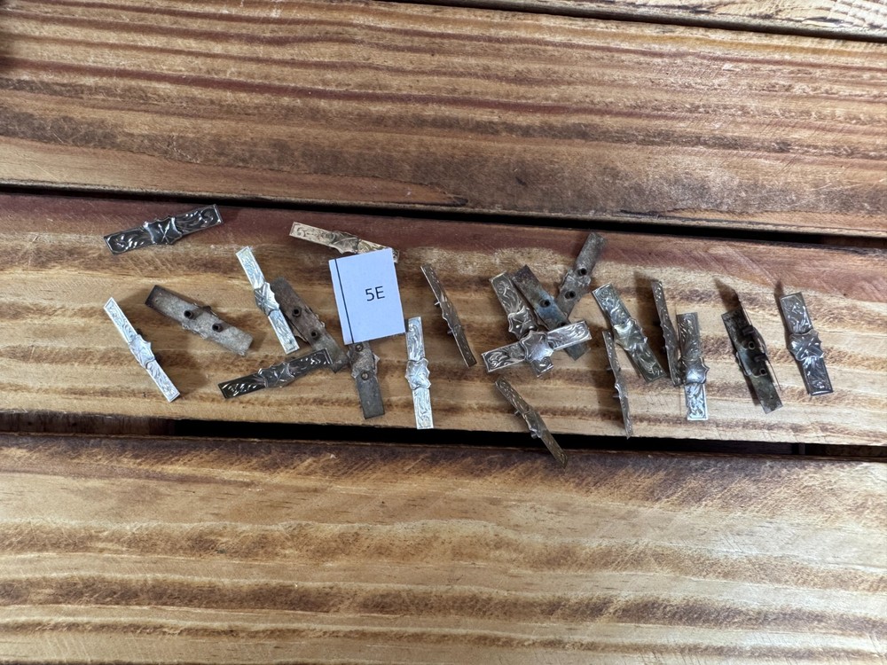 Unused silver pin mount c.1900 29mm