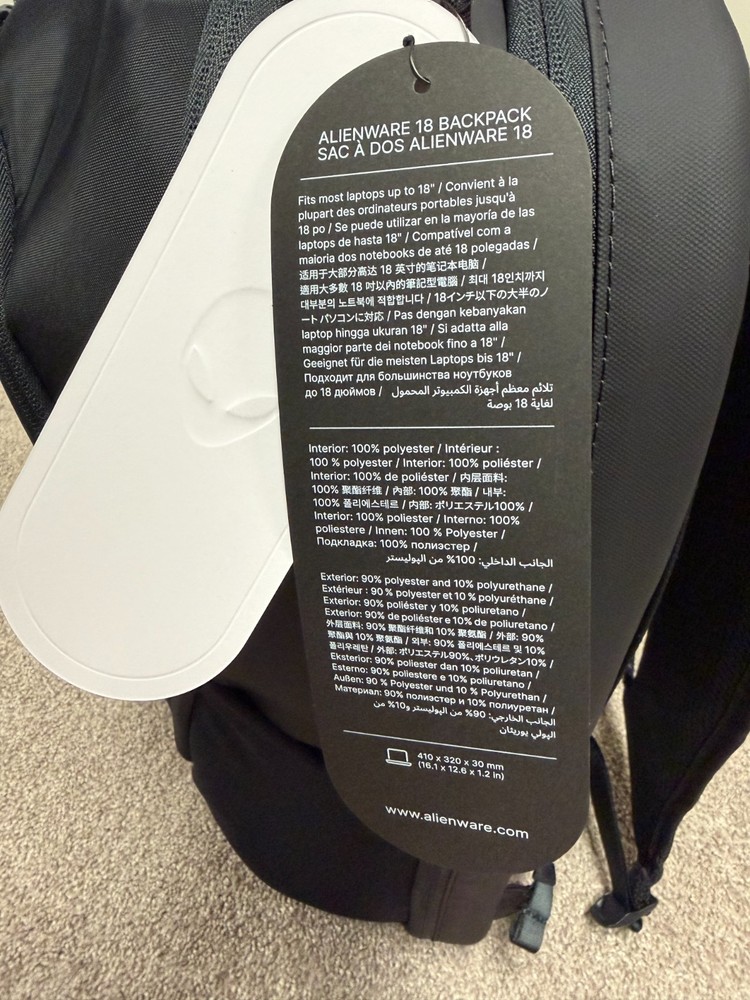 Alienware 18 Backpack - AW7825P