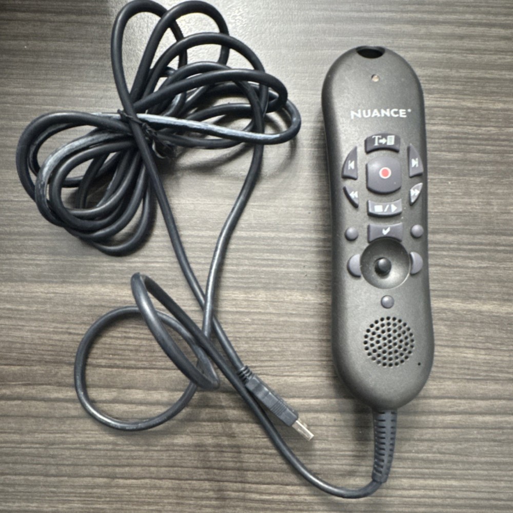 Nuance Handheld USB Dictation Microphone Voice Recorder