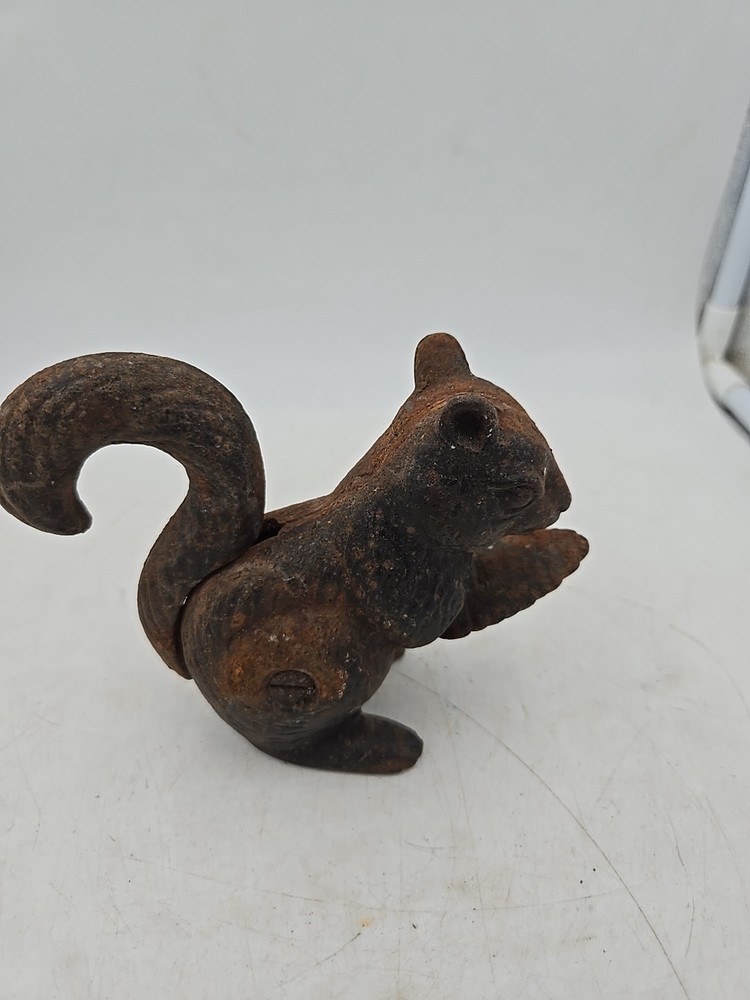 Vintage Squirrel Nutcracker Cast Iron Metal
