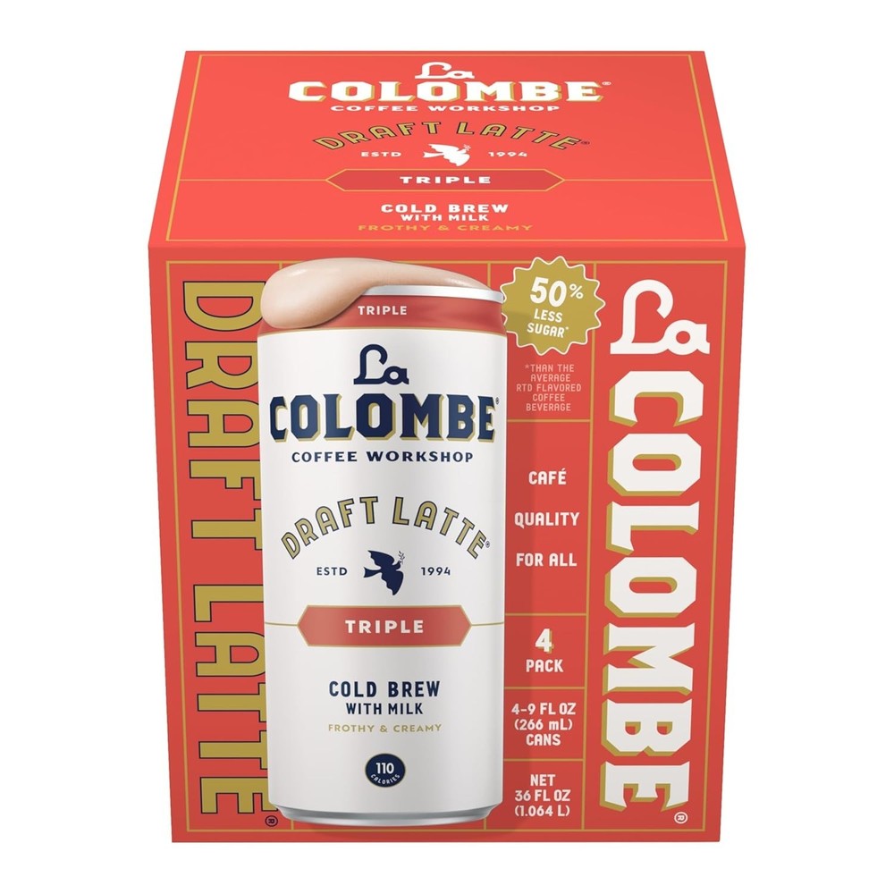 Latte Draft Triple, 9 Fl Oz, 4 Pack