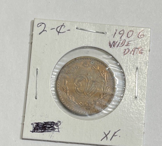 1906 Mexico 2 Centavos