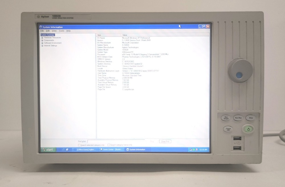 Agilent HP Keysight 16902B Modular Logic Analysis System Mainframe