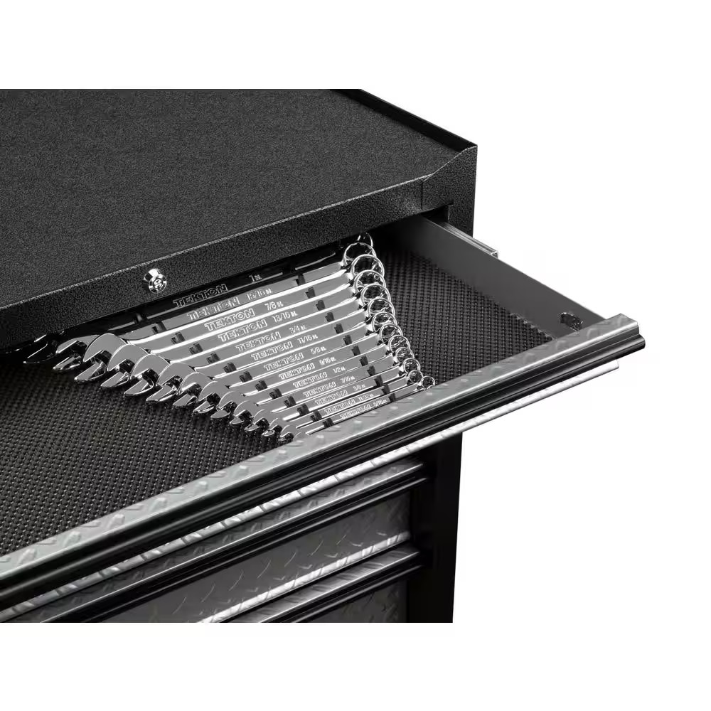 15-Tool Wrench Organizer Rack (Black)