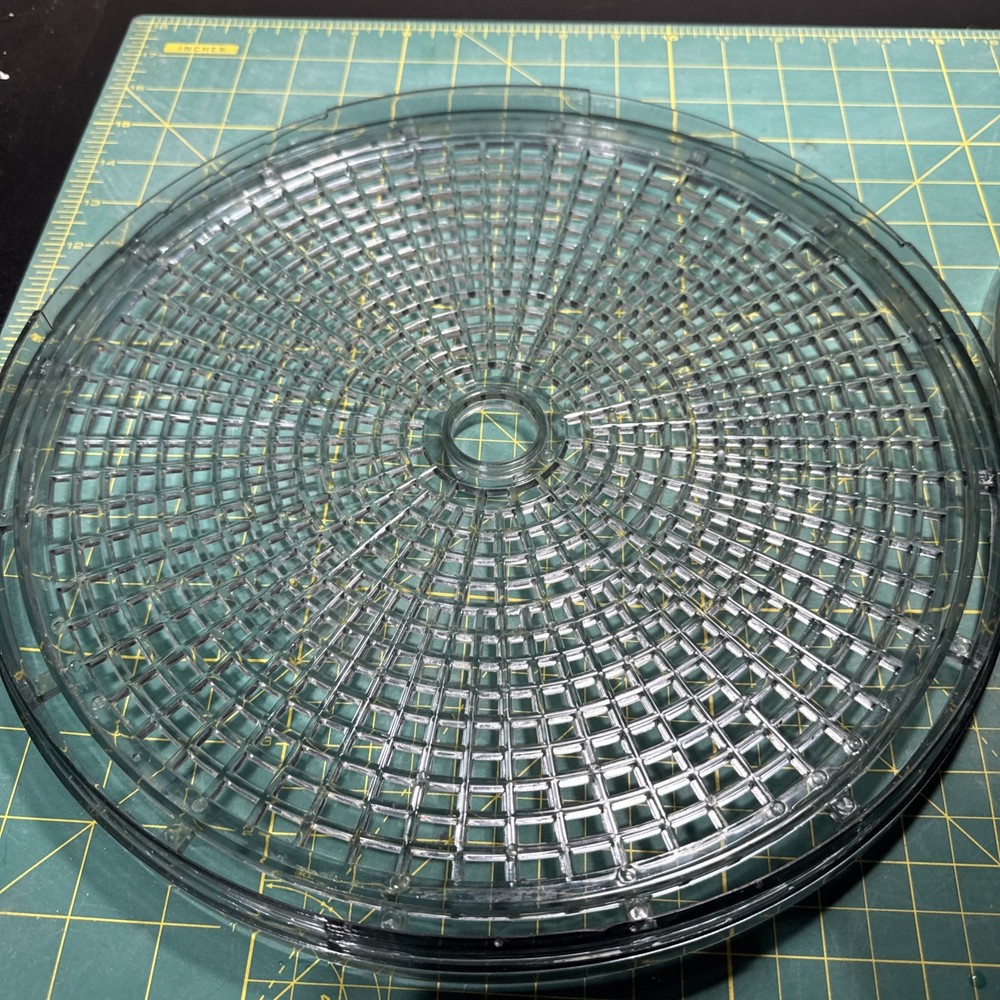 MAGIC CHEF Dehydrator 2 Replacement TRAYS Round Gray Plastic 13"