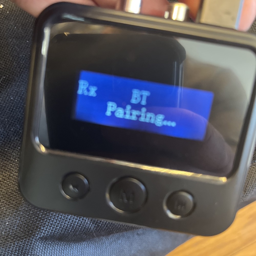 C39S Wireless Audio Transmitter Receiver LCD Screen Display Bluetooth Aux MP3