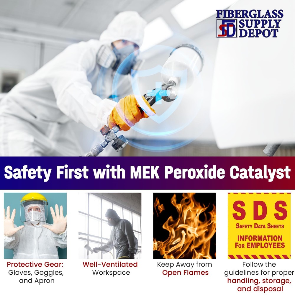 Fiberglass Supply Depot Mek Peroxide Catalyst 4oz Clear