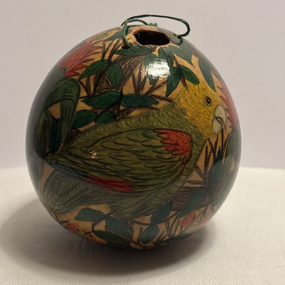 Hand-Painted Round Hanging Gourd