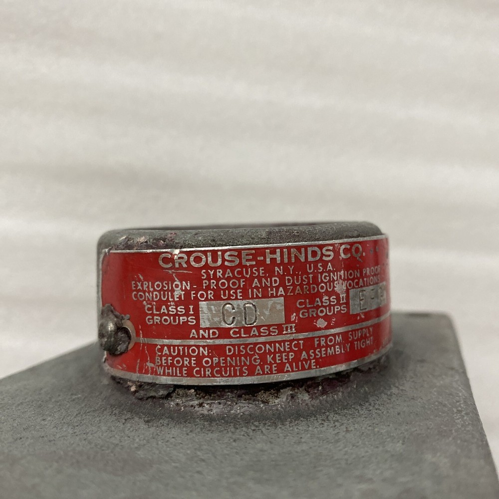 CROUSE HINDS CD-EFG EXPLOSION PROOF Replacement Cover Only