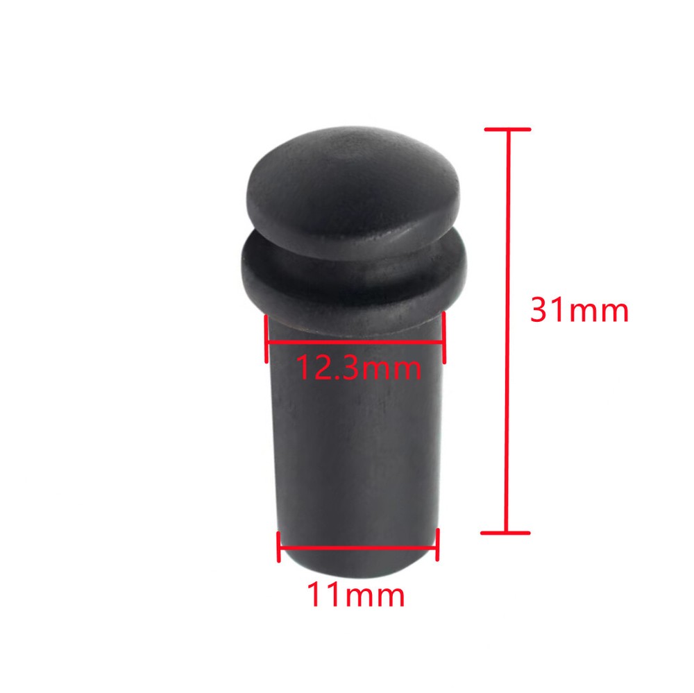 10x Guitar End Pin Ebony Strap Button Peg Bridge Luthier nut saddle string Black