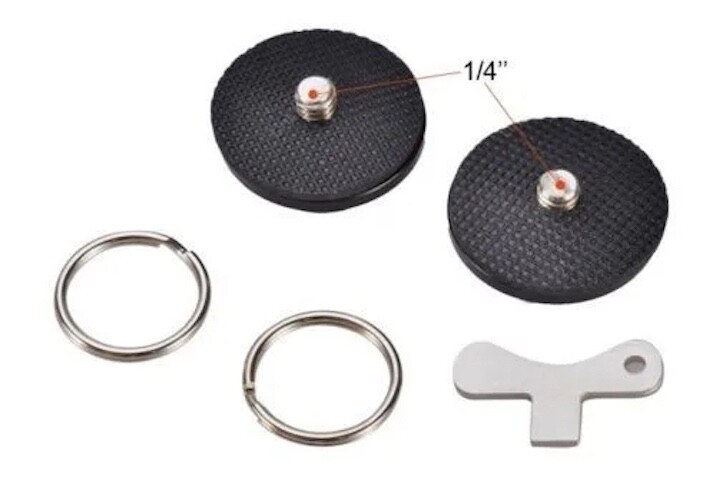 SIDE HOLSTER QUICK RELEASE SCREWS FOR MQ-MSP01 CAMERA CARRYING VEST (1/4" 2 PCS)