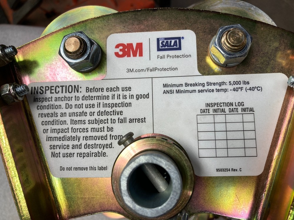 3M DBI-SALA 2103143 Adjustable Width Beam Trolley 3" to 8" Flange - New